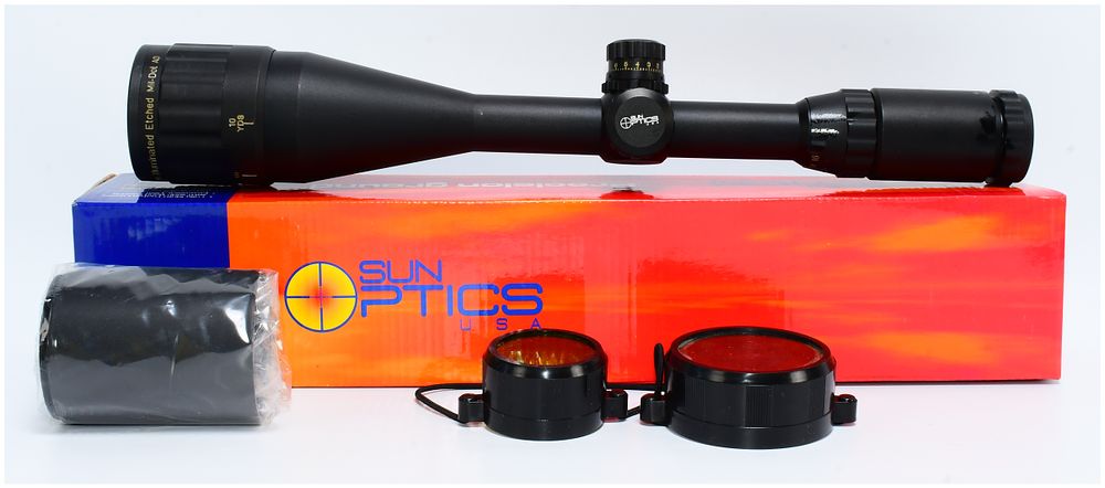 Lot 131: Sun Optics USA Air-A-Tac TRUTAC 6-24x50 Illuminated Etched Mil-Dot Rifle Scope