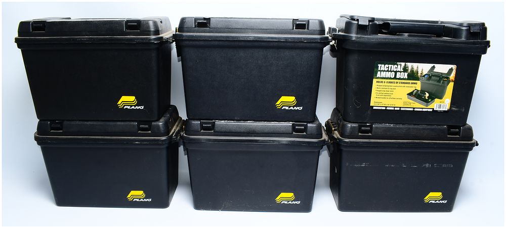 Lot 146: A Set of Six Plano 161298 Tactical Ammo Boxes
