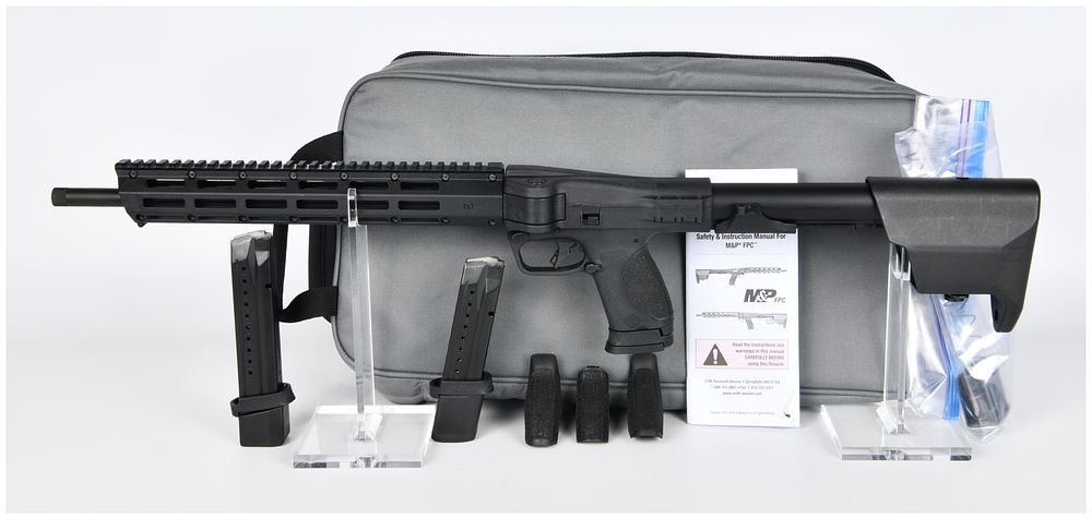 Lot 150: Smith & Wesson M&P FPC 9mm Folding Pistol Caliber Carbine, 16.25" Barrel
