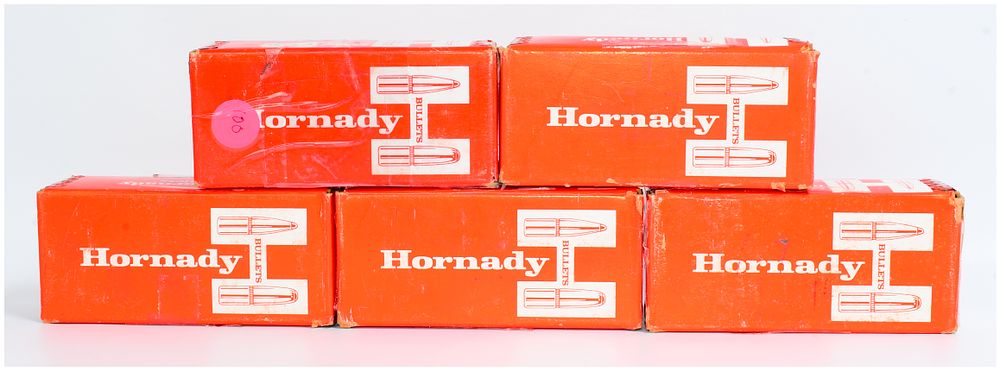 Lot 155: 500 Count Hornady .30 Caliber 180 Grain .308 BTSP Bullet Tips for Reloading