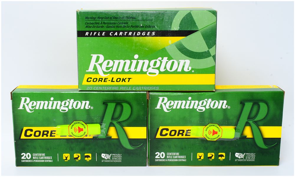 Lot 163: 60 Rounds Remington Core-Lokt 7mm Remington Magnum Ammunition