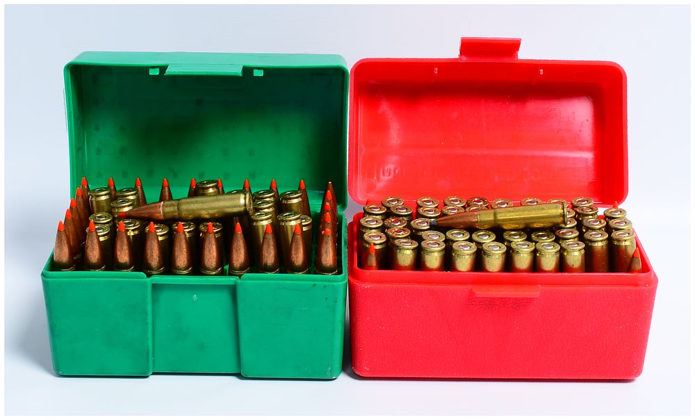 Lot 172: 100 Rounds .300 BLACKOUT Ammunition and Fired Casings in MTM Storage Boxes
