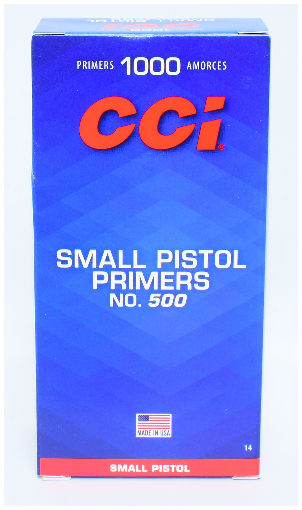 Lot 215: 1000 Count CCI Small Pistol Primers No. 500