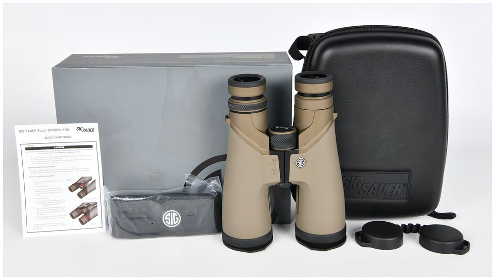 Lot 224: A Pair of SIG SAUER ZULU10 HDX 12x50mm Binoculars, Flat Dark Earth, with Case and Accessories