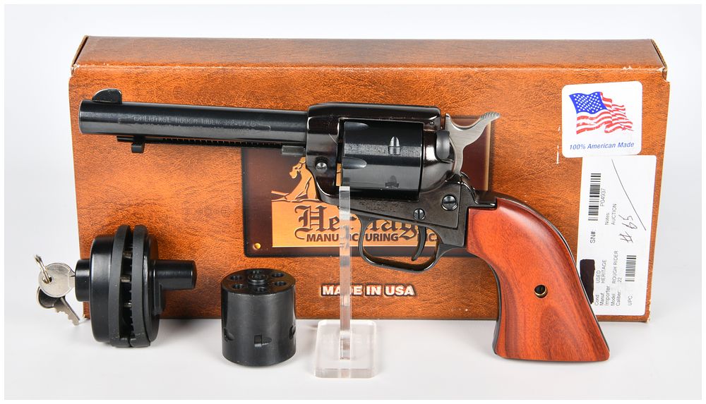 Lot 318: Heritage Rough Rider .22 LR / .22 Magnum Combo Single-Action Revolver, 4.75" Barrel