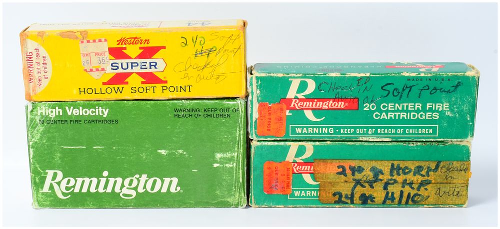 Lot 328: 110 Rounds of .44 REM MAG Western Super X and Remington Ammunition