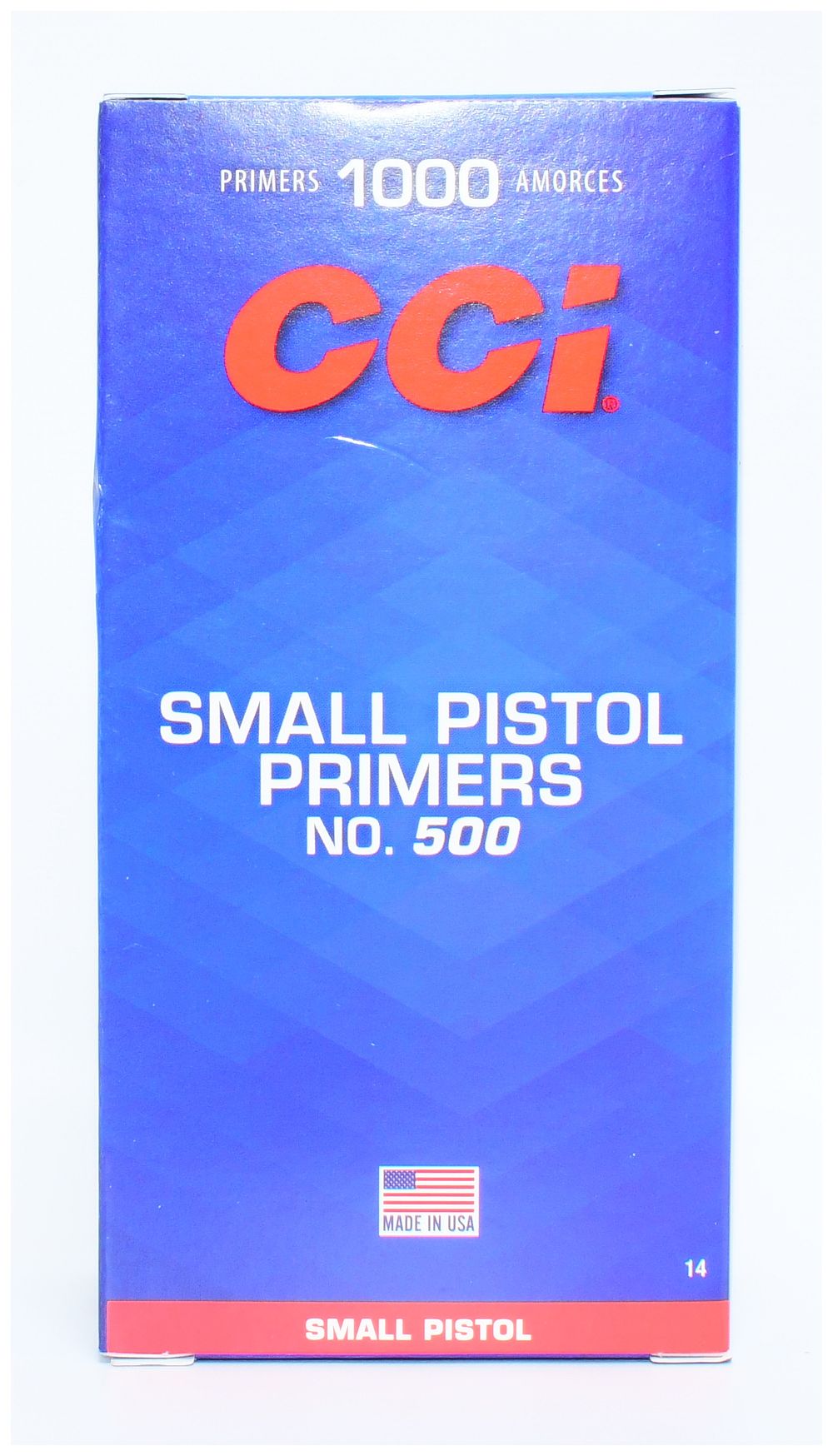 Lot 455: 1000 Count CCI Small Pistol Primers No. 500
