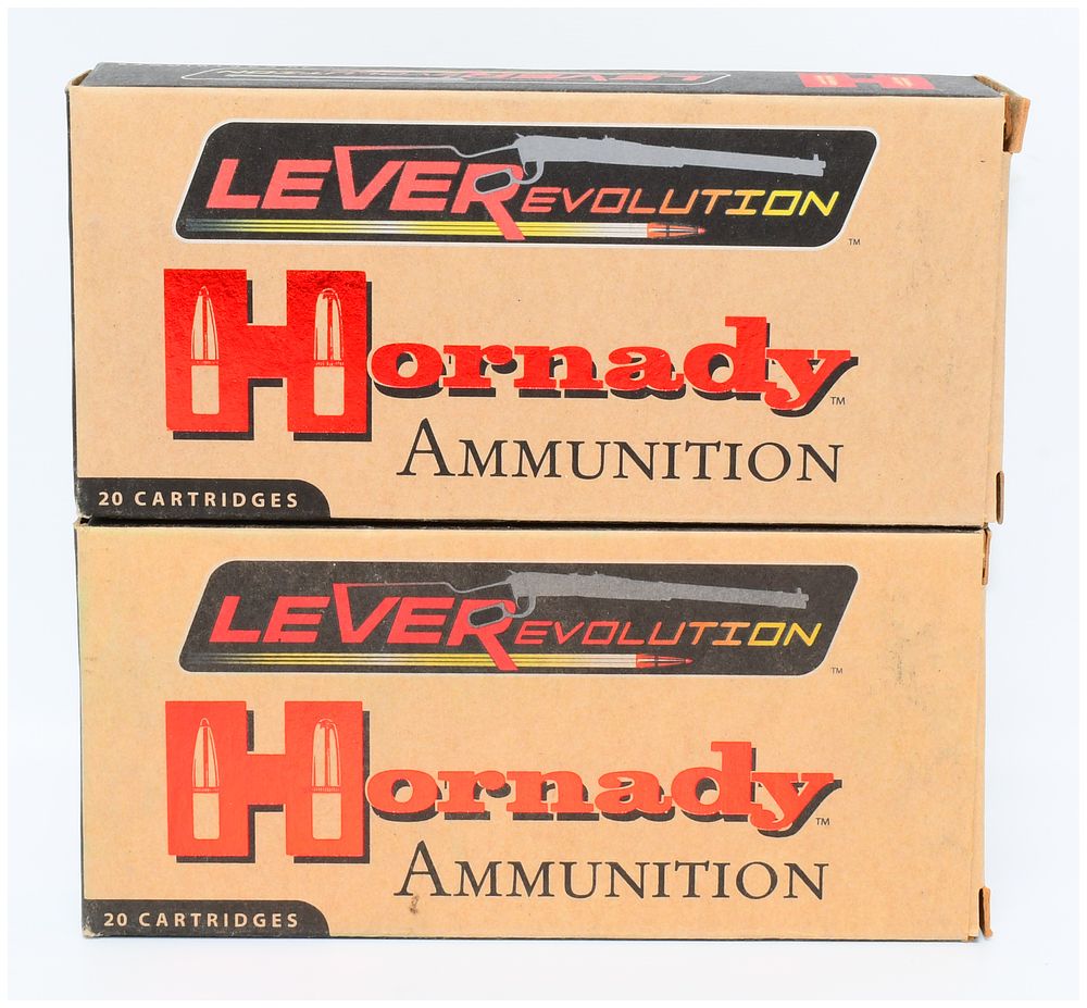 Lot 478: Hornady LEVERevolution Ammunition, 45-70 GOVT 325 gr FTX, 40 Rounds