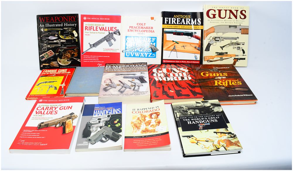 Lot 482: A Collection of Illustrated Books on Firearms, History, and Valuation