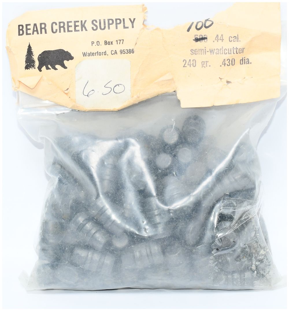 Lot 523: 100 Count .44 Caliber Semi-Wadcutter 240 Grain .430 Diameter Bullet Tips by Bear Creek Supply