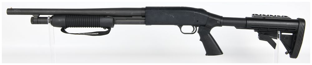 Lot 591: Mossberg 500 Tactical 12 Gauge Pump-Action Shotgun, Serial U398729