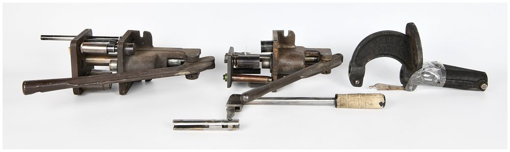 Lot 593: A Group of Vintage Reloading Press Components, Patented 1933