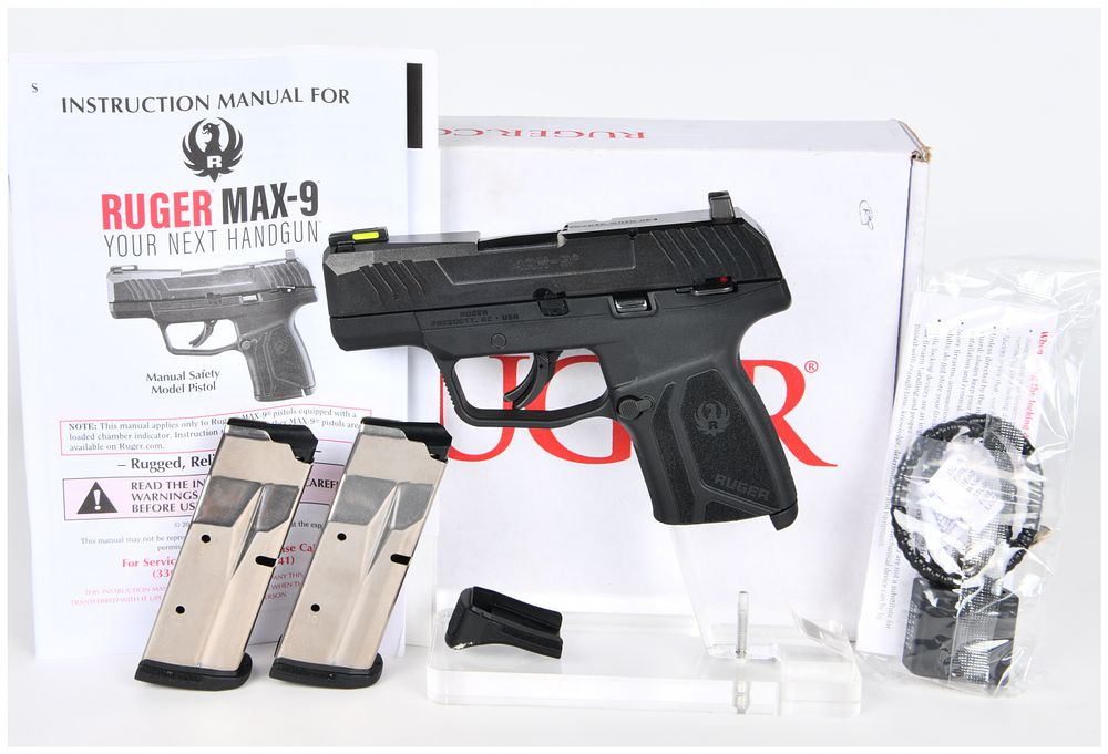 Lot 600: Ruger MAX-9 9mm Luger Semi-Automatic Pistol, Manual Safety Model, with 3 3/16 Inch Barrel