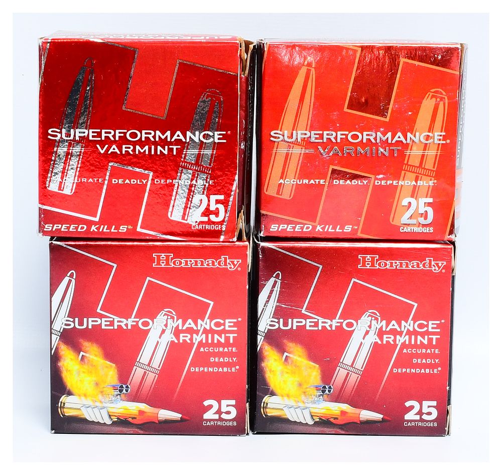 Lot 1054: 100 Rounds Hornady Superformance Varmint 17 Hornet 20 gr V-MAX Ammunition