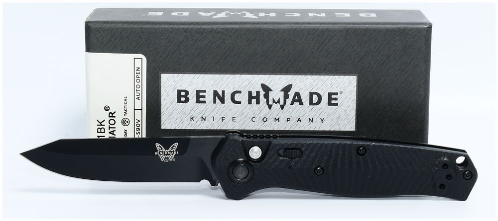 Lot 1091: Benchmade Mediator 8551BK Automatic Folding Knife, New in Box