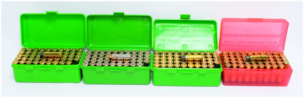 Lot 1117: 200 Rounds Remanufactured Ammunition in MTM Flip-Top Ammo Boxes