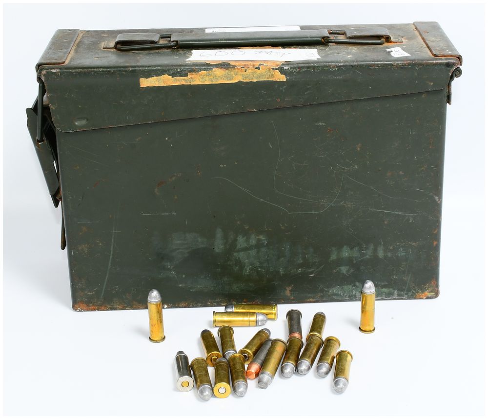 Lot 1132: A Military Ammo Can with 600 Rounds of Mixed Head Stamped .38 Special Ammunition