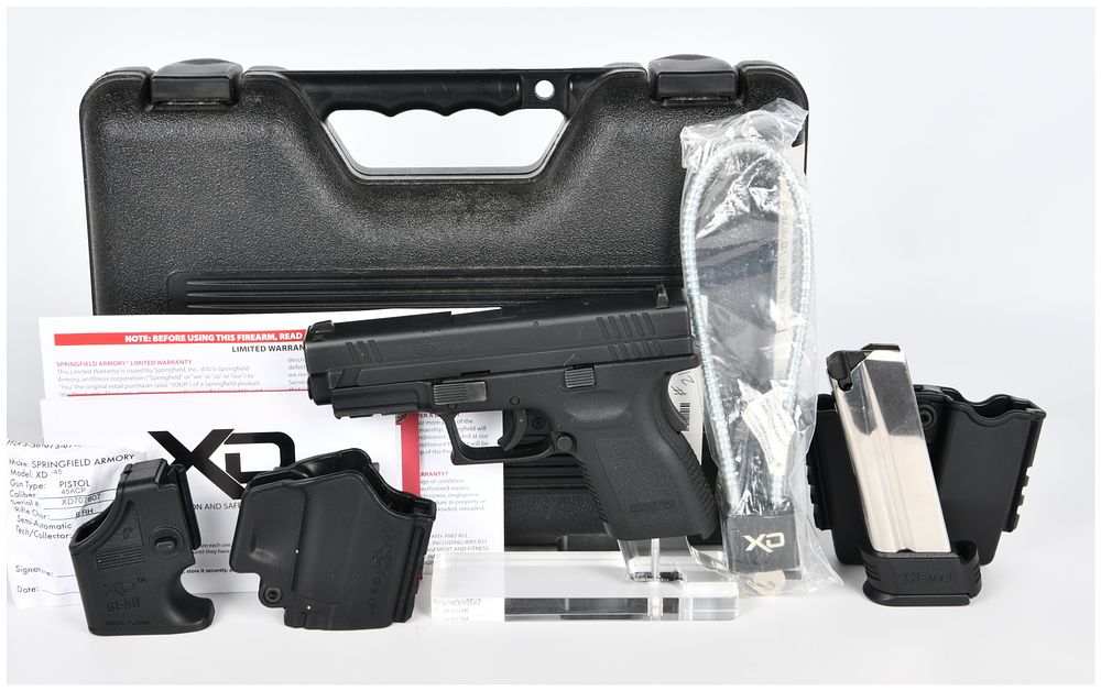 Lot 1137: Springfield Armory XD-45 ACP Compact Semi-Automatic Pistol with Case and Accessories