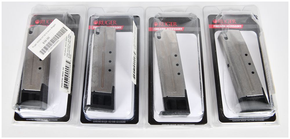 Lot 1163: A Set of Four Ruger P89/P95 10-Shot 9mm Magazines