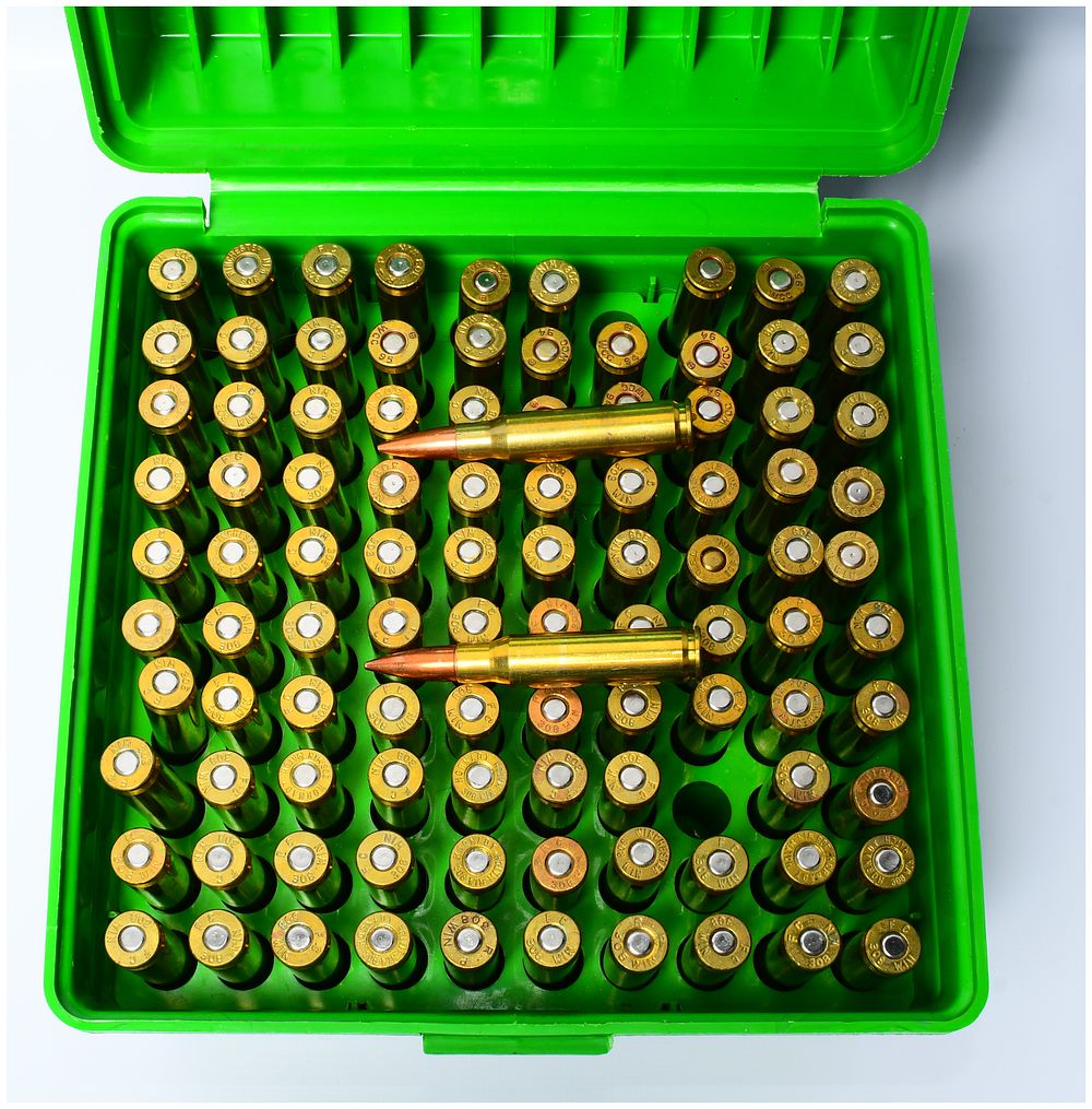 Lot 1171: 100 Rounds of Remanufactured .308 WIN Ammunition in Plastic Storage Box