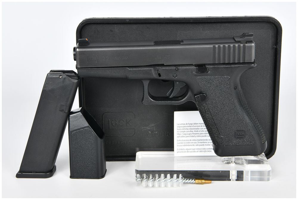 Lot 1203: Glock Model 22 Gen 3 Semi-Automatic Pistol, .40 SW, with Night Sights and Case