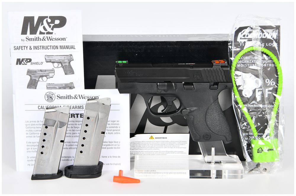 Lot 1227: Smith & Wesson M&P 9 Shield Semi-Automatic Pistol with Fiber Optic Sights