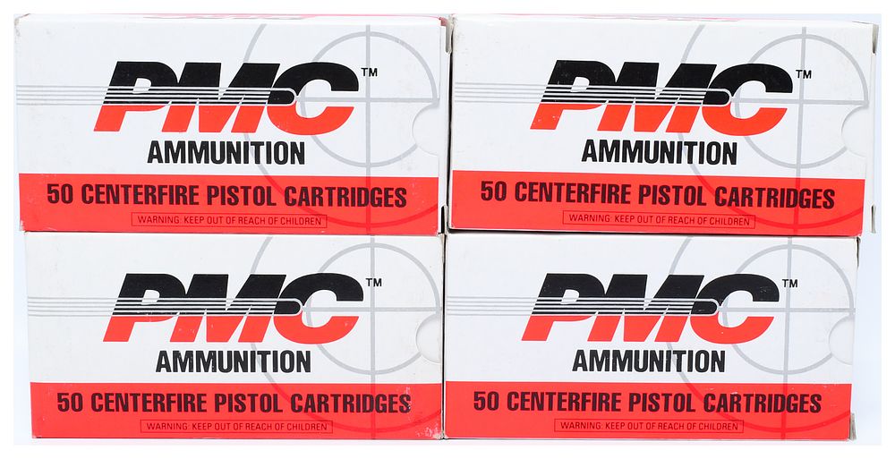 Lot 1264: PMC .45 Auto 230 Gr. FMJ Centerfire Pistol Cartridges, 200 Rounds