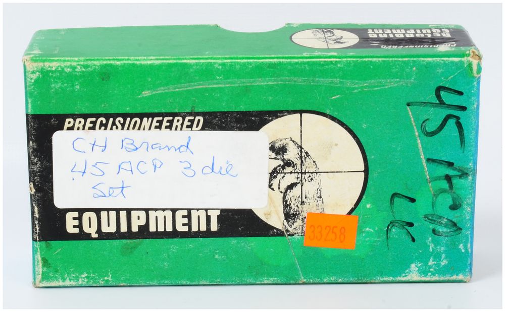 Lot 1382: Vintage RCBS .45 ACP 3-Die Reloading Set