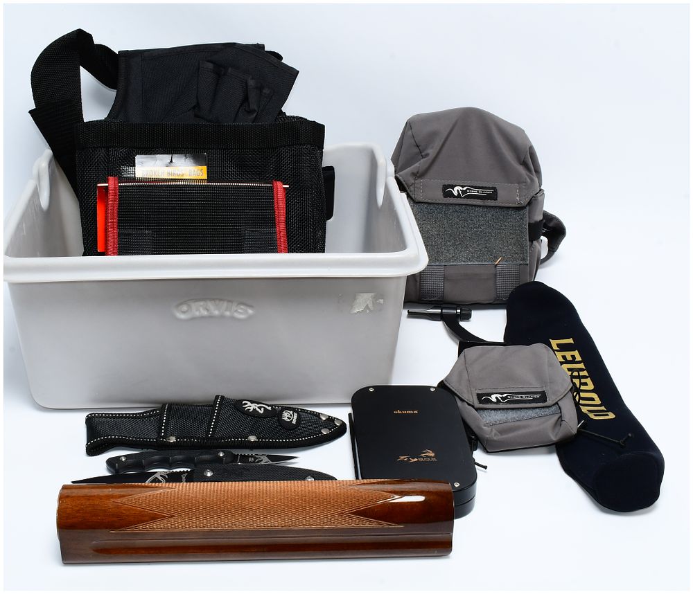Lot 1406: A Collection of Veto Pro Pac, Stone Glacier, and Other Outdoor Sporting Goods