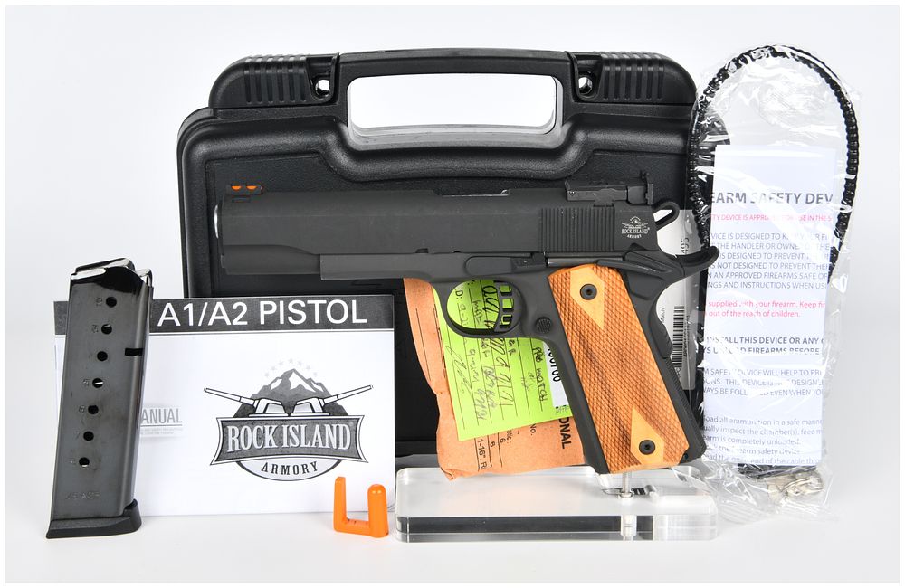Lot 1407: Rock Island Armory M1911 A1 FS Match .45 ACP Semi-Automatic Pistol