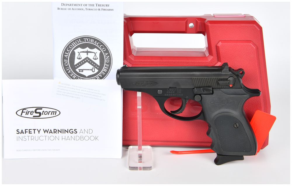 Lot 1413: Bersa FireStorm Mate .380 ACP Semi-Automatic Pistol with Case and Documentation