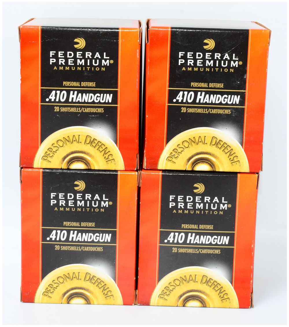 Lot 1417: Federal Premium Personal Defense .410 Handgun Ammunition, 80 Rounds