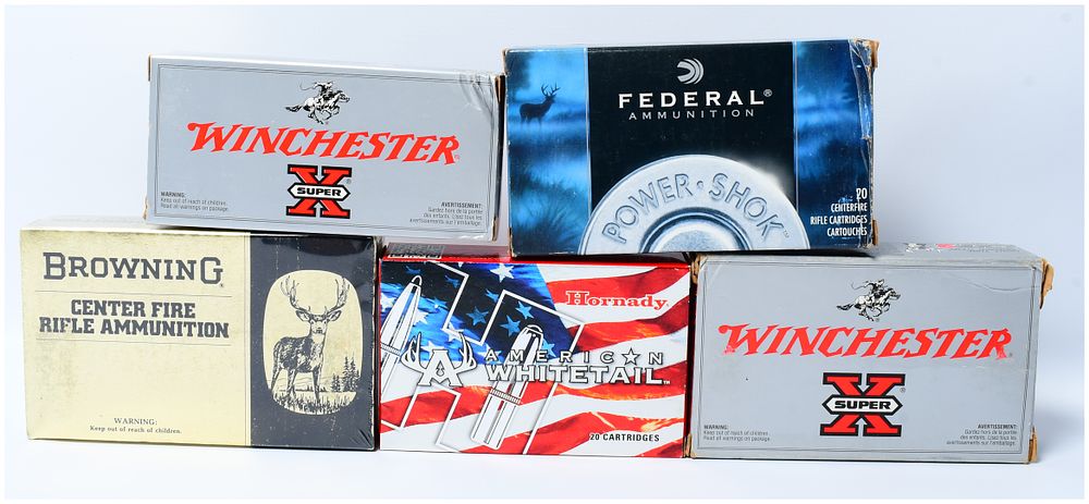 Lot 1441: A Collection of 100 Rounds of Mixed Centerfire Rifle Ammunition
