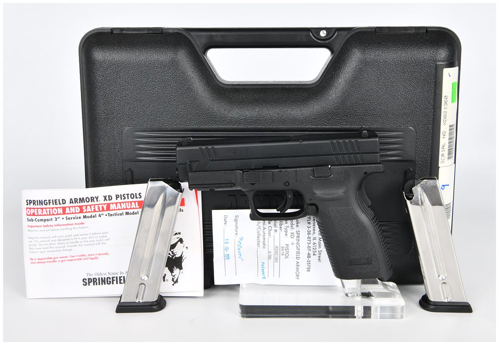 Lot 1443: Springfield Armory XD-9 Service Semi-Automatic Pistol