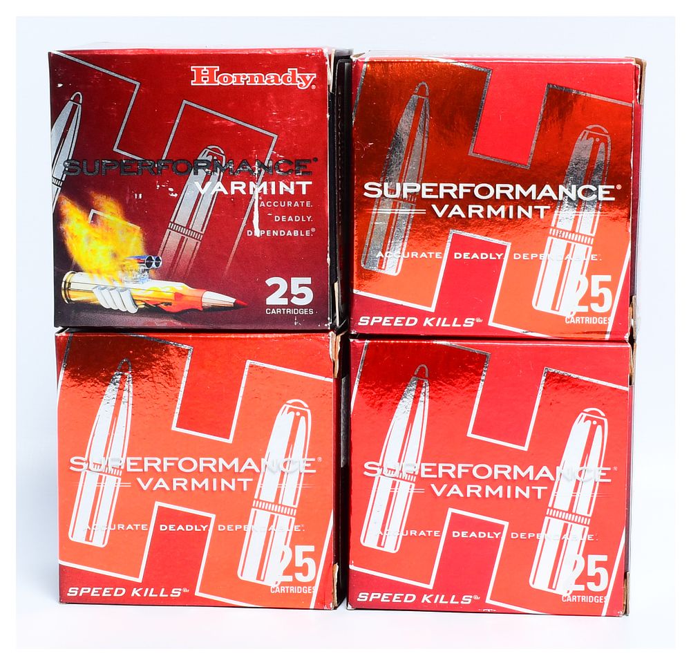 Lot 1483: Hornady Superformance Varmint 17 Hornet Ammunition, 100 Rounds