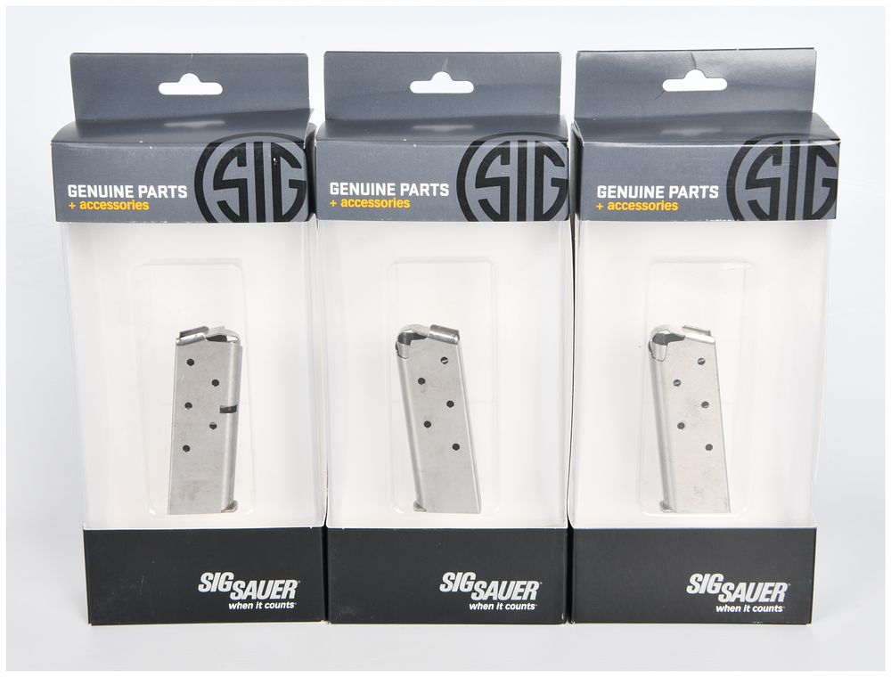 Lot 1493: Three Sig Sauer P238 .380 ACP 6rd Magazines