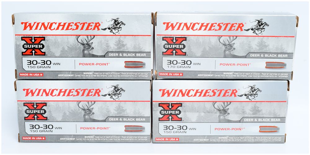 Lot 1507: Winchester Super-X Power-Point 30-30 WIN Rifle Ammunition, 80 Rounds