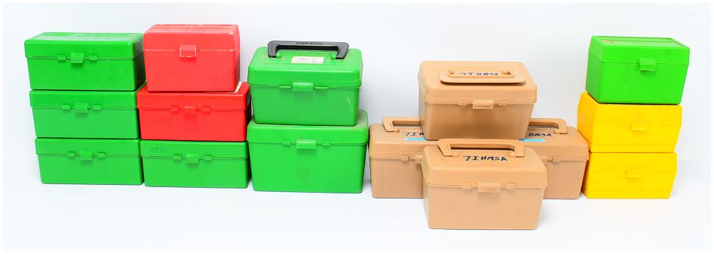 Lot 1517: A Collection of MTM Case-Gard Ammunition Storage Boxes, including NASA-Referenced Examples
