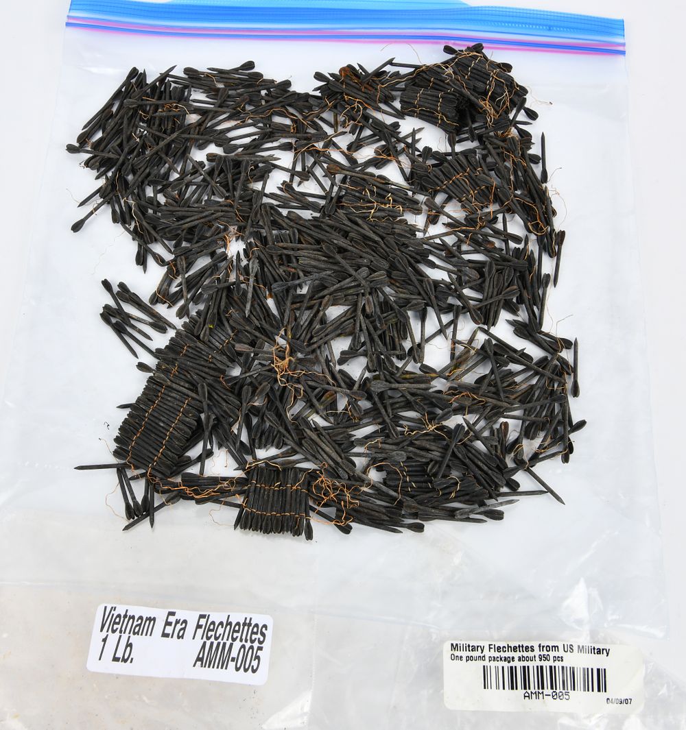 Lot 101: A Collection of Vietnam Era Military Flechettes, Approximately 950 Pieces