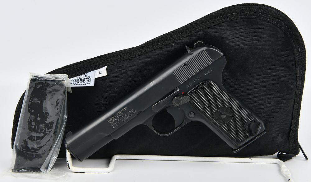Lot 1065: Romanian Cugir Model TT-C Tokarev Semi-Automatic Pistol, 7.62x25mm, 1953
