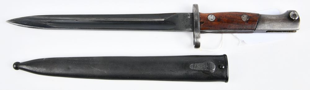 Lot 1253: Yugoslavian M48 Mauser Bayonet with Scabbard, Preduzece 44