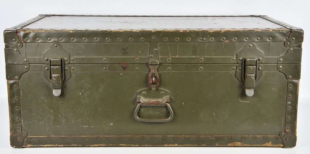 Lot 1304: 1949 Doehler Military Footlocker