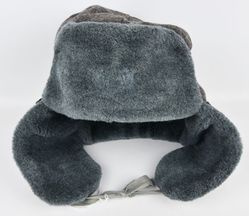 Lot 1316: Soviet Military Ushanka Hat, Faux Fur, Size 62