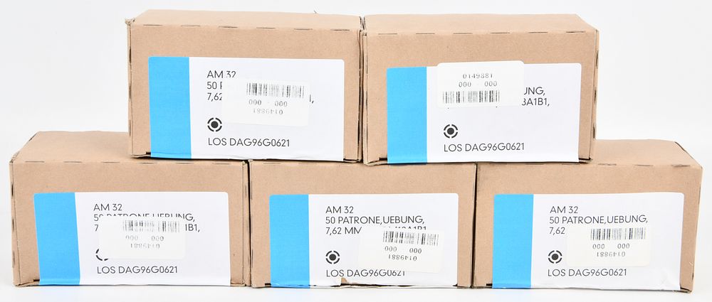 Lot 1436: A Group of AM32 German Training Ammunition, 7.62mm