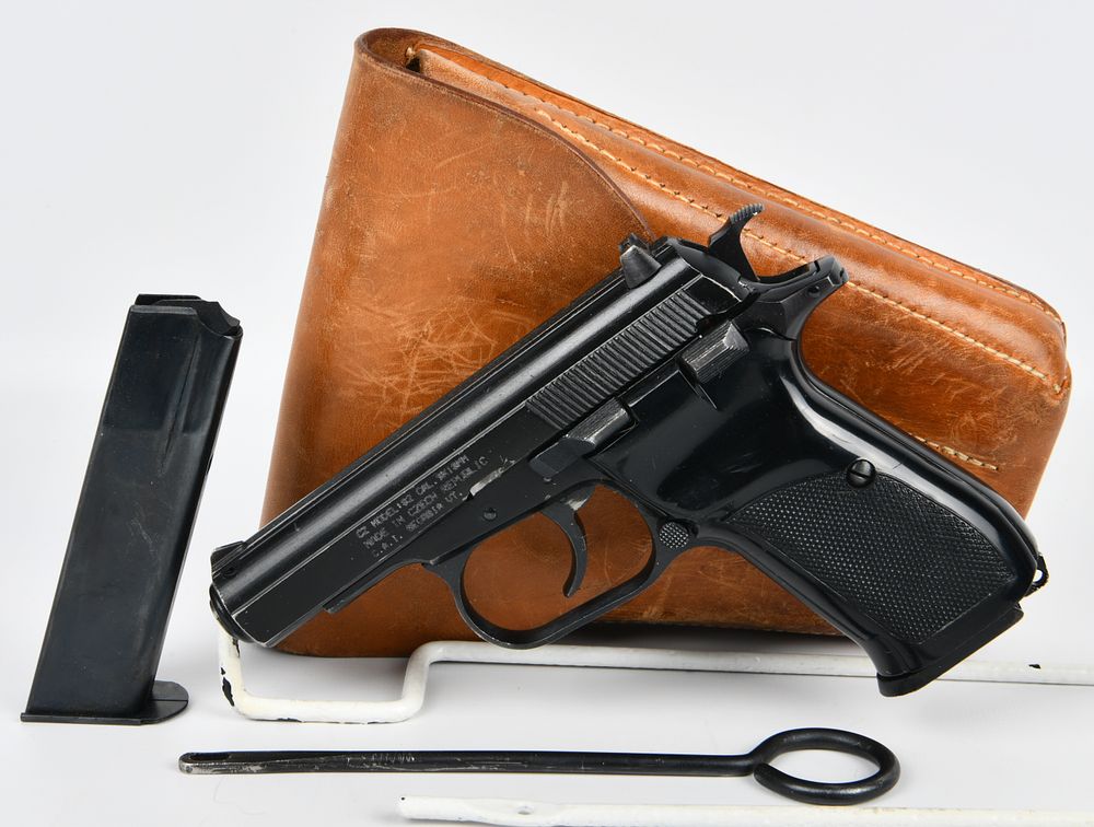 Lot 156: CZ Model 82 Semi-Automatic Pistol, 9x18mm, Imported by C.A.I. Georgia VT., with Holster and Accessories