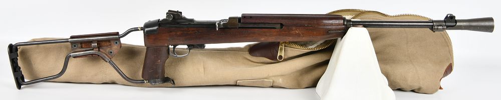 Lot 162: U.S. WWII Rock-Ola M1A1 Paratrooper Carbine with Jump Case