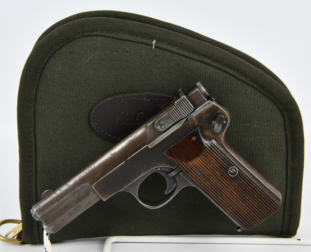 Lot 216: German F.L. Selbstlader Langenhan Semi-Automatic Pistol