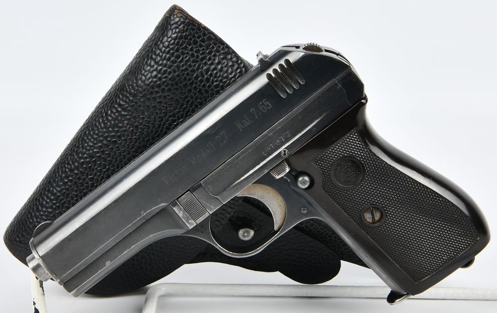 Lot 78: German Occupation CZ Model 27 Semi-Automatic Pistol Rig, WWII German Military Accepted