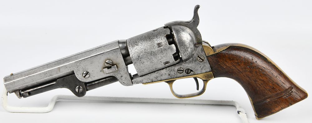 Lot 96: Antique Colt Model 1849 Pocket .31 Caliber Percussion Revolver, Civil War Era