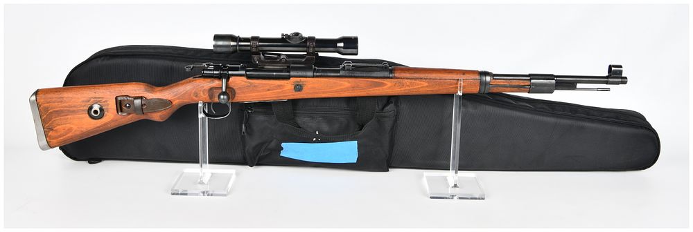 Lot 85: German Mauser K98k Bolt Action Sniper Rifle, Dated 1941, 7.92mm Mauser